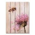 Ricki&Aposs Rugs 28 x 36 in. Crousers Bee & Clover Inside & Outside Cedar Wall Art RI894611